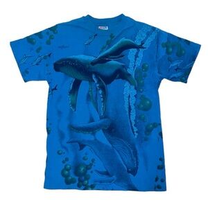 Vintage 90’s Whales AOP Single Stitch T-shirt
